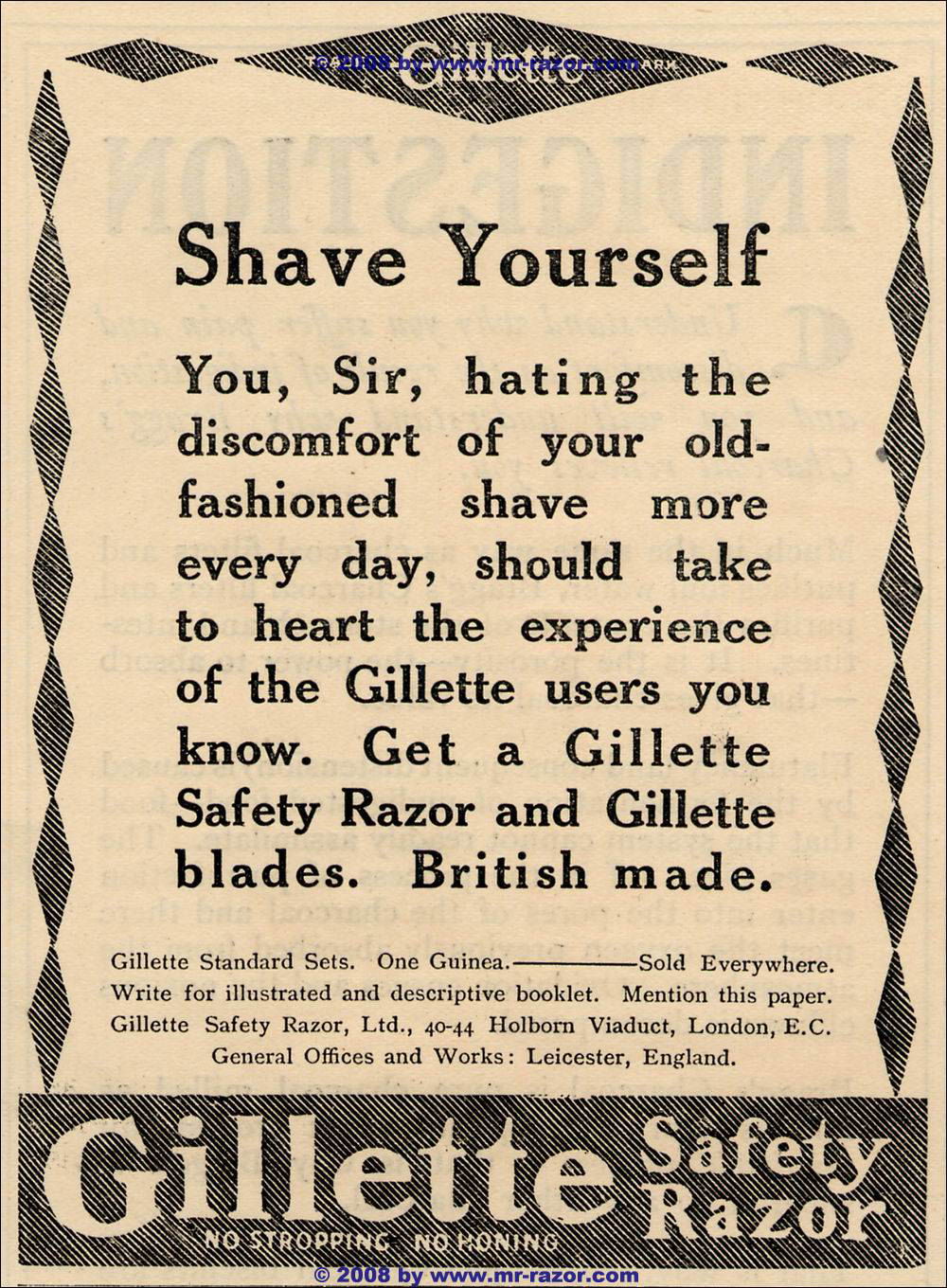 Gillette Timeline Badger & Blade